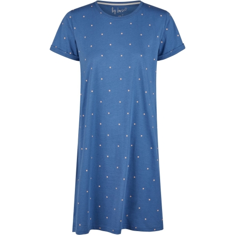 By Louise Dames nachthemd korte mouw gestipt