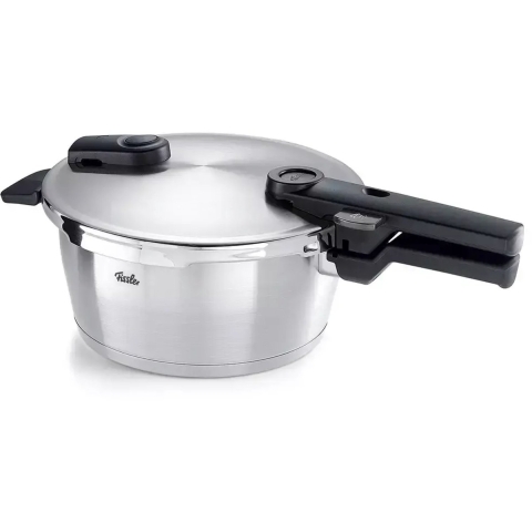Fissler Vitaquick premium snelkookpan met stoominzet en driepoot 3.5l
