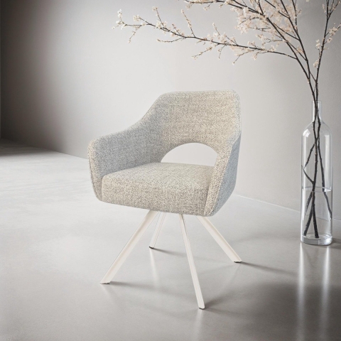 Livingfurn eetkamerstoel helen sand naturel set van 2