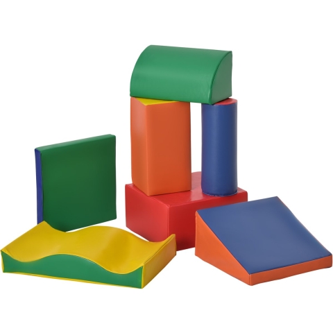 4goodz Schuimbouwstenen voor kinderen foamblokken set van 7 stuks