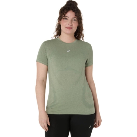 Asics road seamless ss top hardloop t-shirt korte mouw zomer dames -