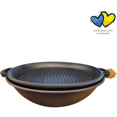 Maysternya Gietijzeren dutch oven 12 liter pfas vrij zwart