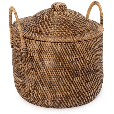 Bazar Bizar The colonial handles basket natural brown