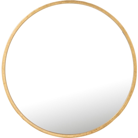 J-Line Mirror mona round iron/glass gold medium