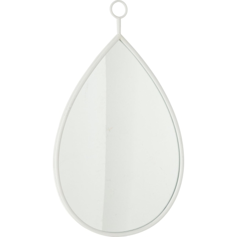 J-Line Hanging mirror drop mirror/mdf white large