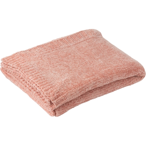 J-Line Blanket chenille polyester light pink
