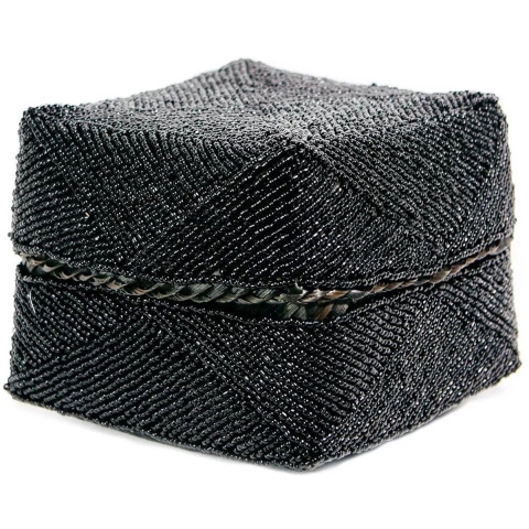 Bazar Bizar The beaded basket black l