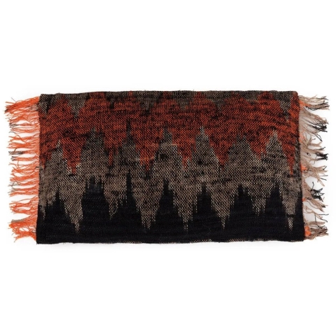 Bazar Bizar The oh my gee cushion cover black orange 30x50