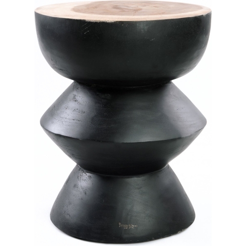 Bazar Bizar The kulun stool black natural