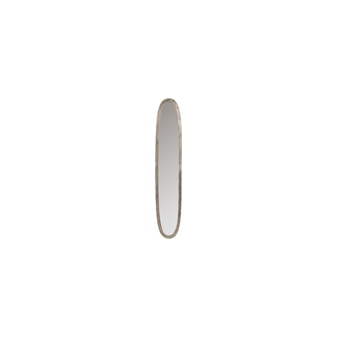 J-Line Mirror oval aluminium/glass antique grey large