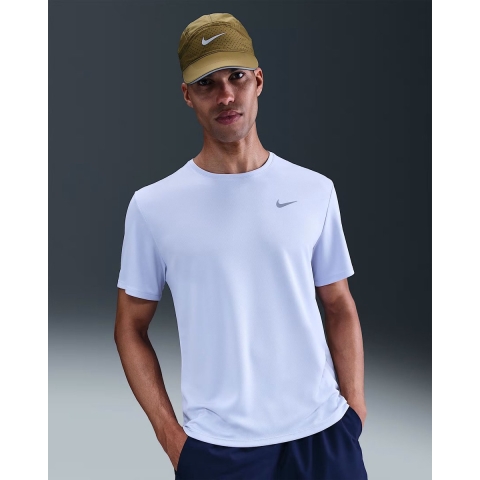 Nike miler men's dri-fit uv ss t-shirt hardloop t-shirt korte mouw zomer heren -