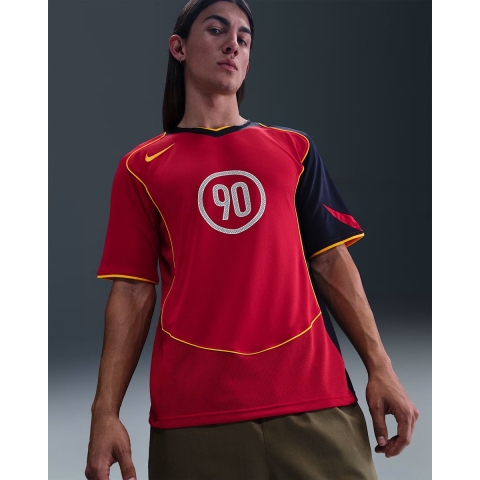 Nike total90 men's dri-fit soccer jersey ss t-shirt voetbal train km here -