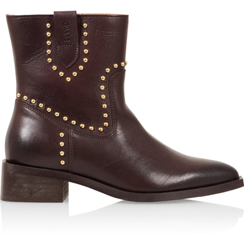 DWRS Label Enkellaarsje met gouden studs