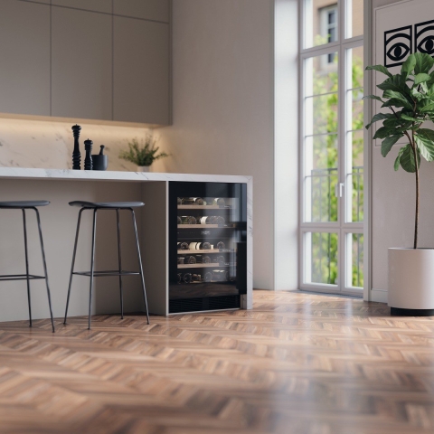 ATAG Vinata Premium - Wijnklimaatkast Inbouw - Dual zone 38 flessen 5-20°C - Zwart 81.5 x 59.5 x 57.3 cm