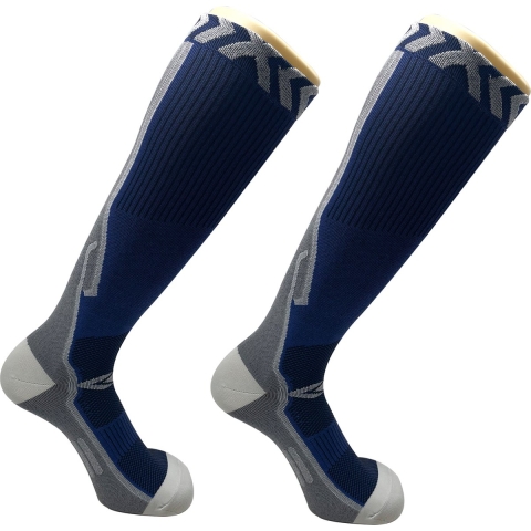 Sandside Compressiekousen - Sport Compressie Sokken - Ondersteuning en Comfort - Donkerblauw (2 Paar)