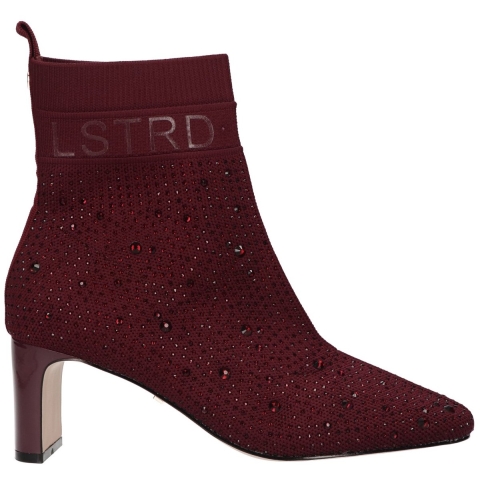 La Strada 2151725-4531 aubergine dames enkellaarzen gekleed