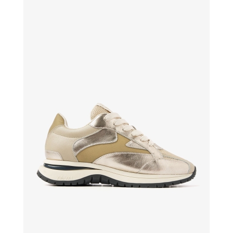 VIA VAI Usher riggs cross combi platino lage sneakers dames