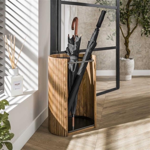 Hoyz paraplubak wave massief mango zand