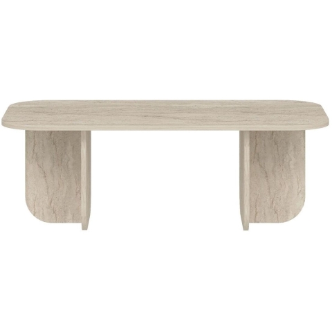 CaliCosy Rechthoekige salontafel met afgeronde randen l120 cm becaj