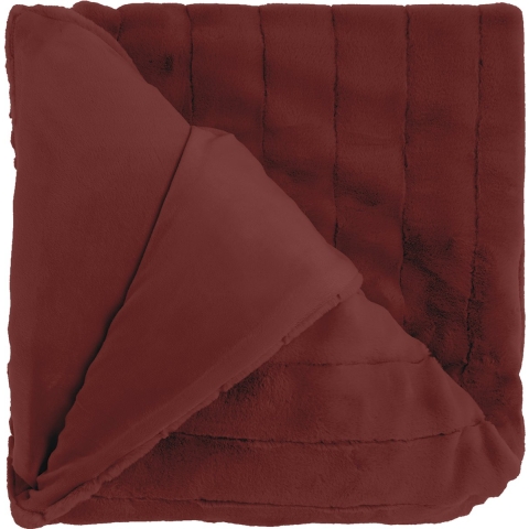 Unique Living plaid norah 150x200cm marsala