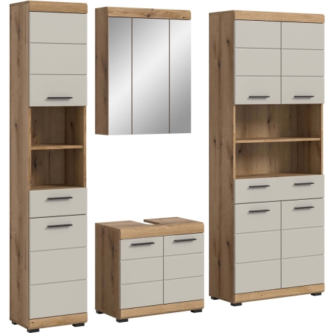 Furnilux Scout badkamercombinatie kasjmier mat mdf tz evoke oak nb