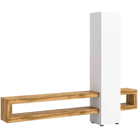 Furnilux Samba wandmeubel wit melamine wotan melamine