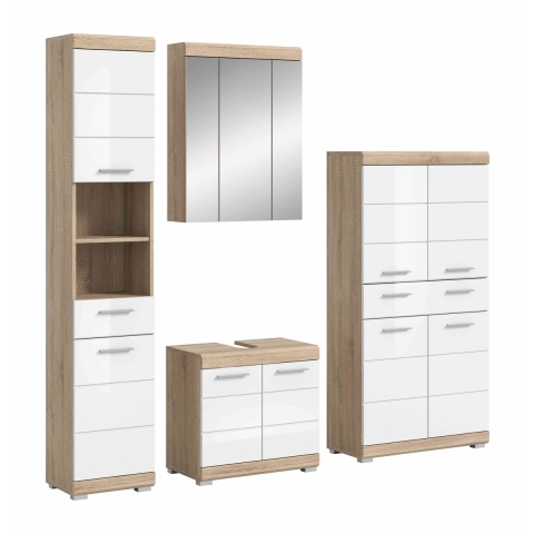 Furnilux Lambada badkamercombinatie hoogglans mdf tz nb