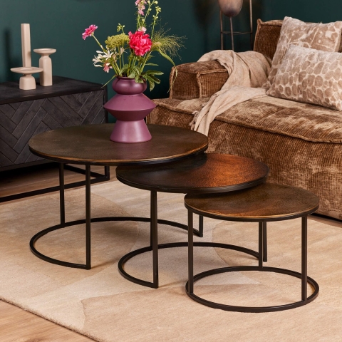 Starfurn salontafel xaro 75 cm set van 3