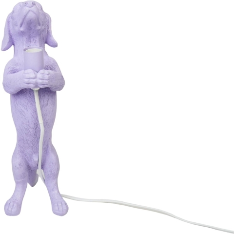 House Vitamin Table lamp dachshund lamp polyresin lilac e14 10x15x38cm