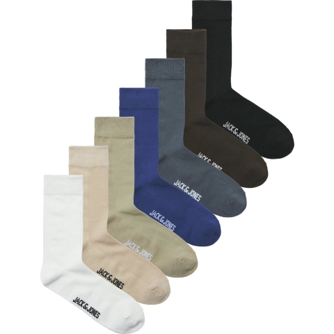 Jack & Jones Heren sokken jaclennon 7-pack effen