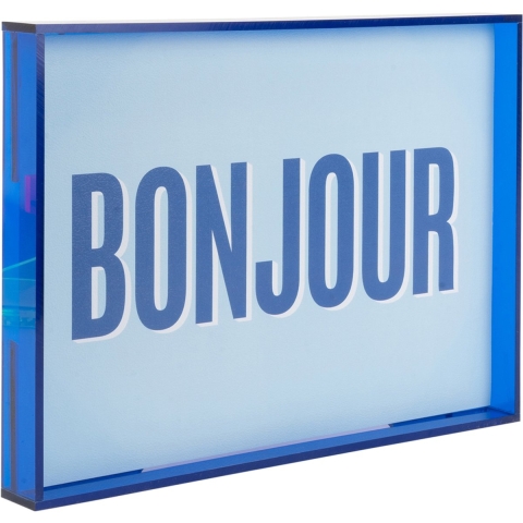 Present Time wall art bonjour medium -