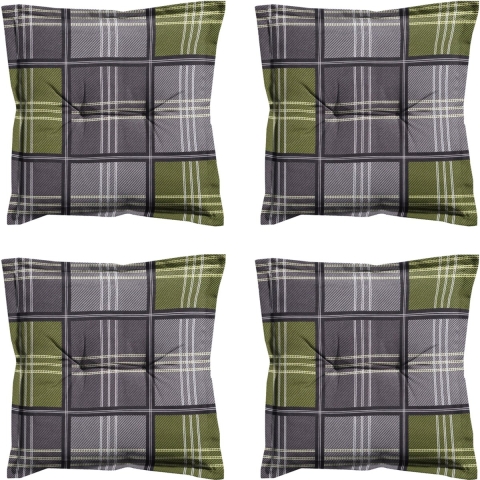 Madison zitkussen patchy olive ca. set van 4