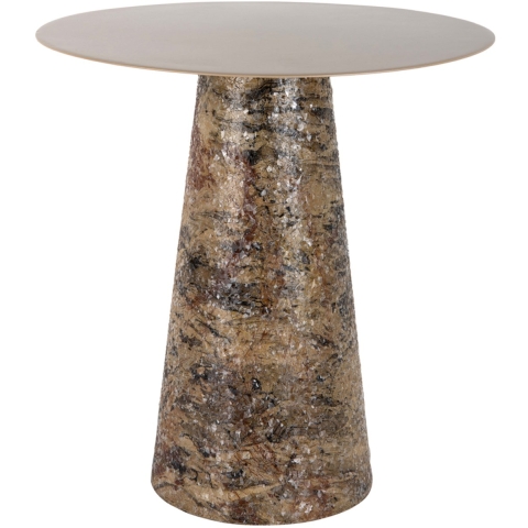 Leitmotiv bijzettafel mosaic marble high -