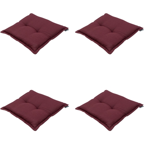 Madison zitkussen panama bordeaux ca. set van 4