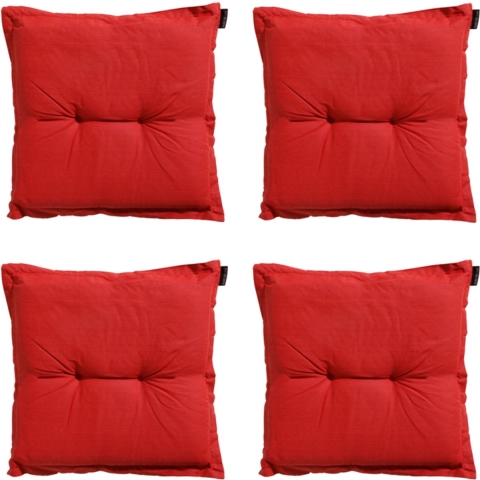 Madison zitkussen basic red ca. set van 4