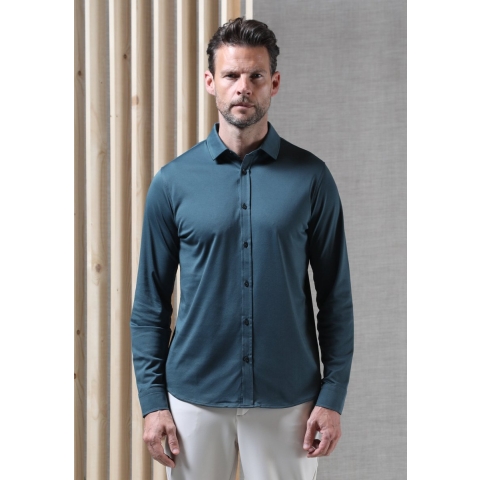 Gabbiano Heren overhemd tone 333510 5001 forest green