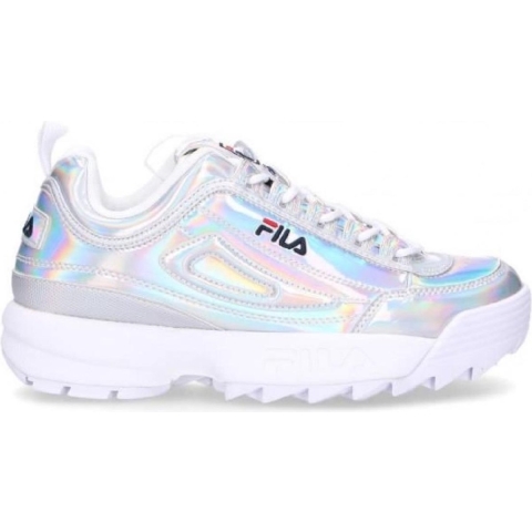 Fila Disruptor M Laag Dames Zilver Trainers