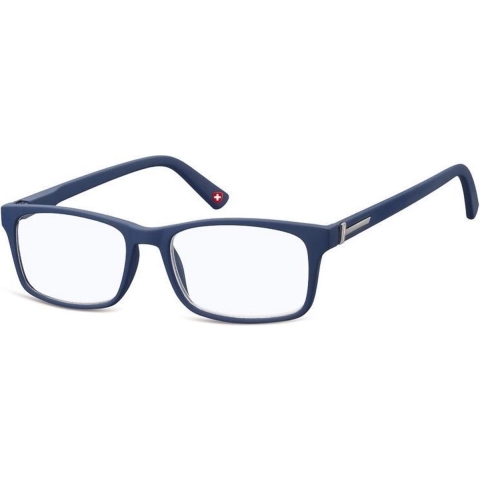 Montana Leesbril Blf73-B Matblauw blauw lichtblok +2,00