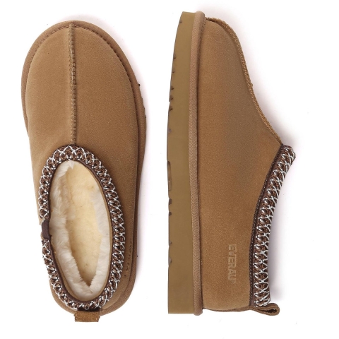 EVER AU Dames Leren Pantoffels - Wigeon