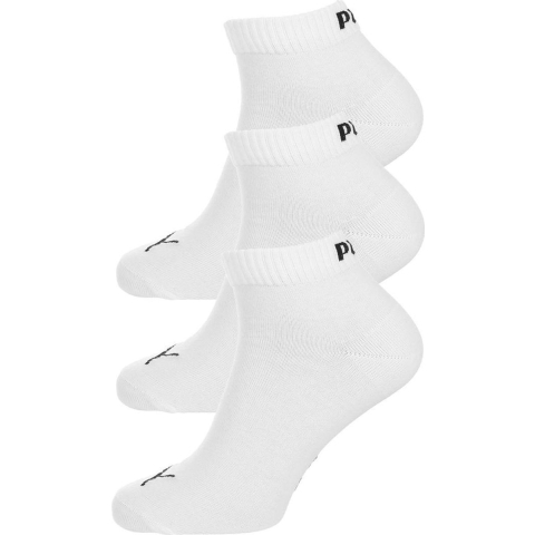 Puma 3-Pack Witte Schoen Voeringsokken Heren