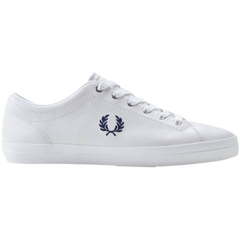 Fred Perry Baseline Leren Witte Sneakers Voor Heren