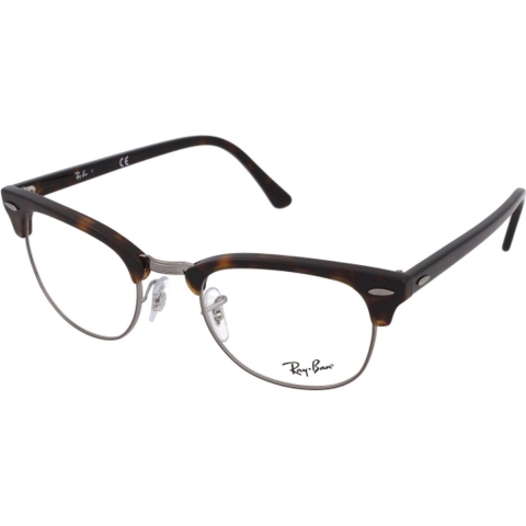 Ray-ban rond donkere Havana unisex vrouwelijke bril frames