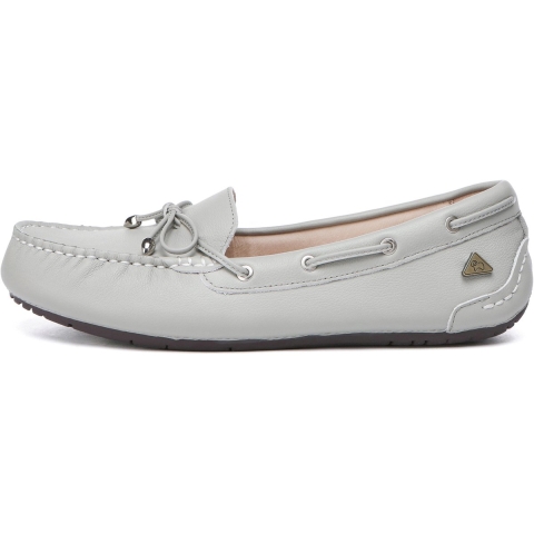 EVER AU Dames Leren Loafers - Grebes