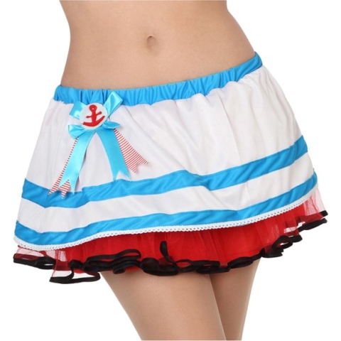 "Matrozen rokje voor dames  - Verkleedattribuut - Small"