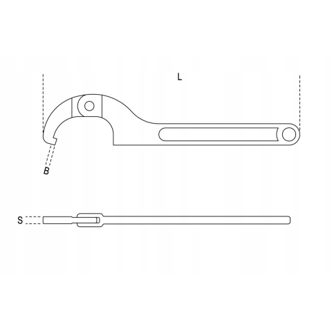 Beta Haaksleutels met scharnierende haak 99SQ 35-50 - 000990235
