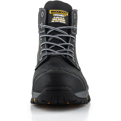 Buckbootz Werkschoen Wizardz WIZL1BLK S3S | Zwart | Maat 40 - 5055138024232