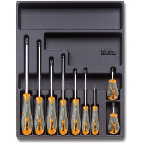 Beta Harde voorgevormde inzetbakken met assortiment gereedschap T161 - 024240161