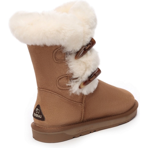 EVER AU Dames korte laarzen met hoornschakelaar-STORK