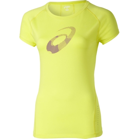 Asics Motion Dry Dames Gele Top
