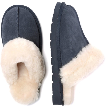 EVER AU Damespantoffels-RAVEN